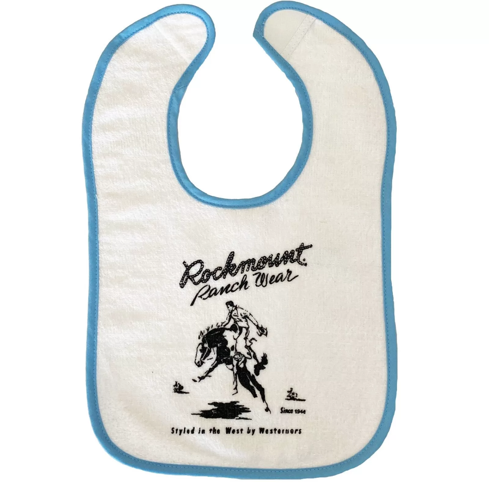 Rockmount Baby Bronc 100% Cotton Western Bib In Blue Fashion