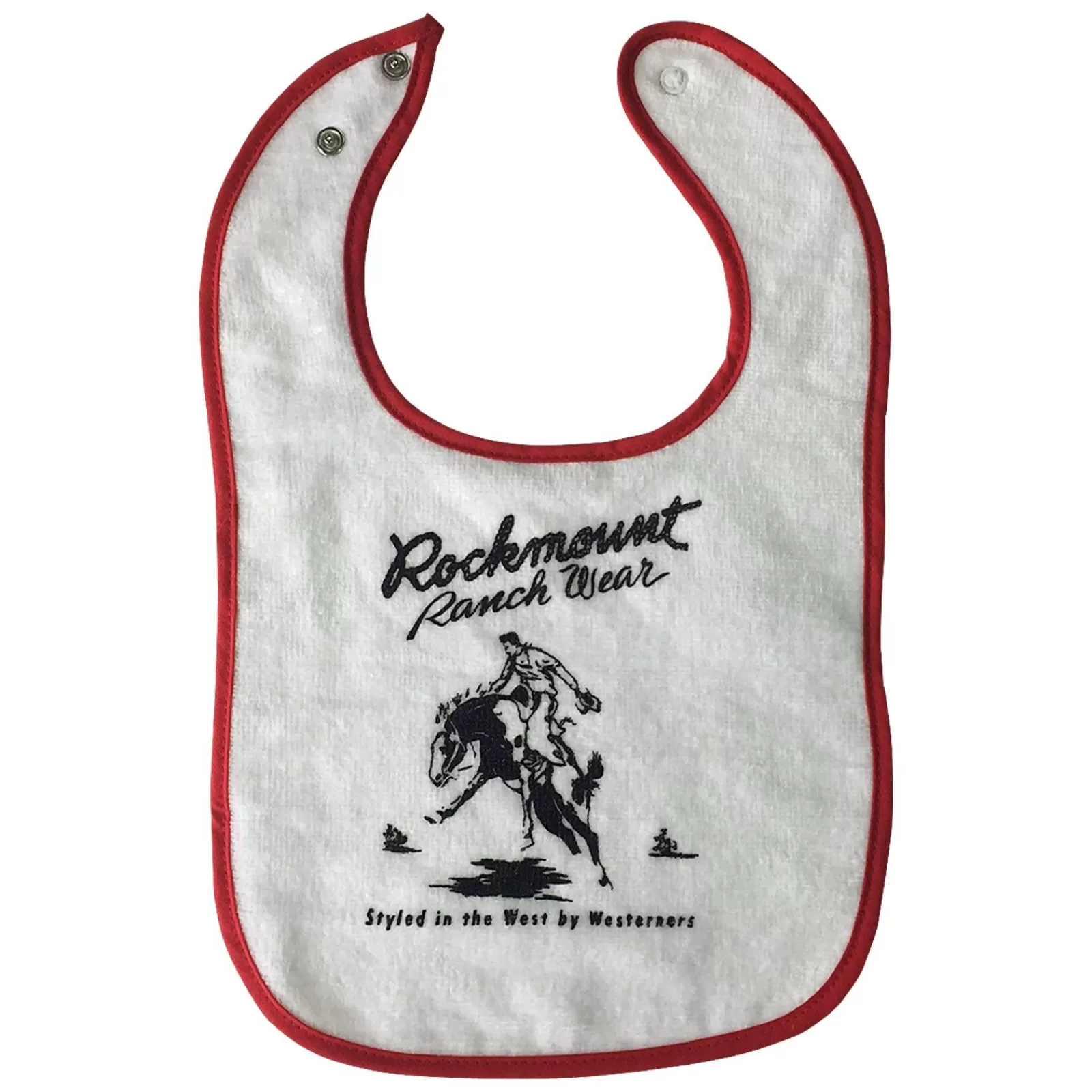 Rockmount Baby Bronc 100% Cotton Western Bib In Red Store