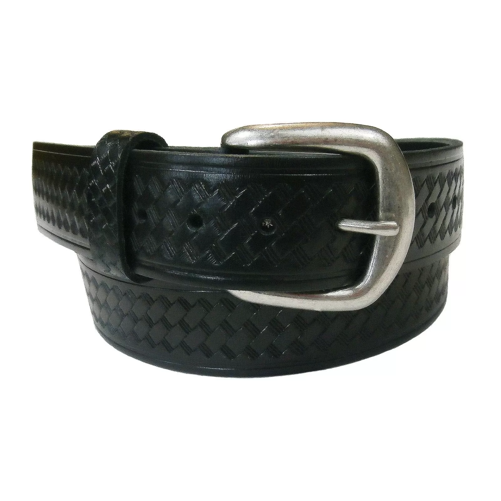 Rockmount Basket Weave Genuine Black Leather Western Belt Cheap