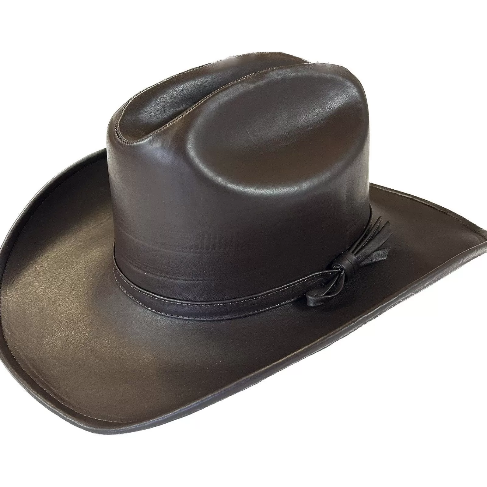 Rockmount Black Leather Western Cowboy Hat Cheap