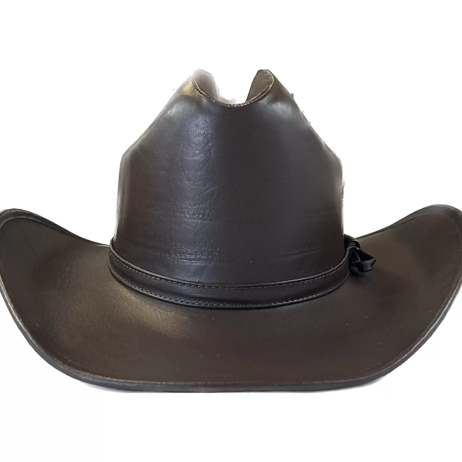 Rockmount Black Leather Western Cowboy Hat Cheap