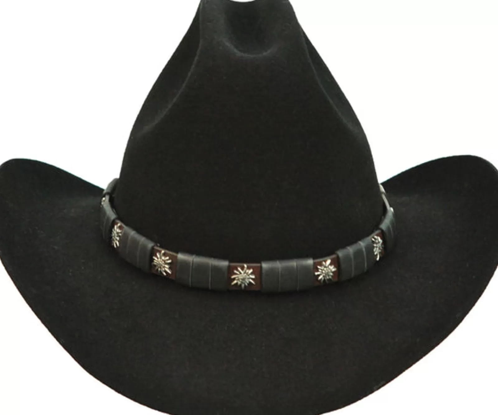 Rockmount Black Wool Felt Cattleman Western Cowboy Hat Clearance