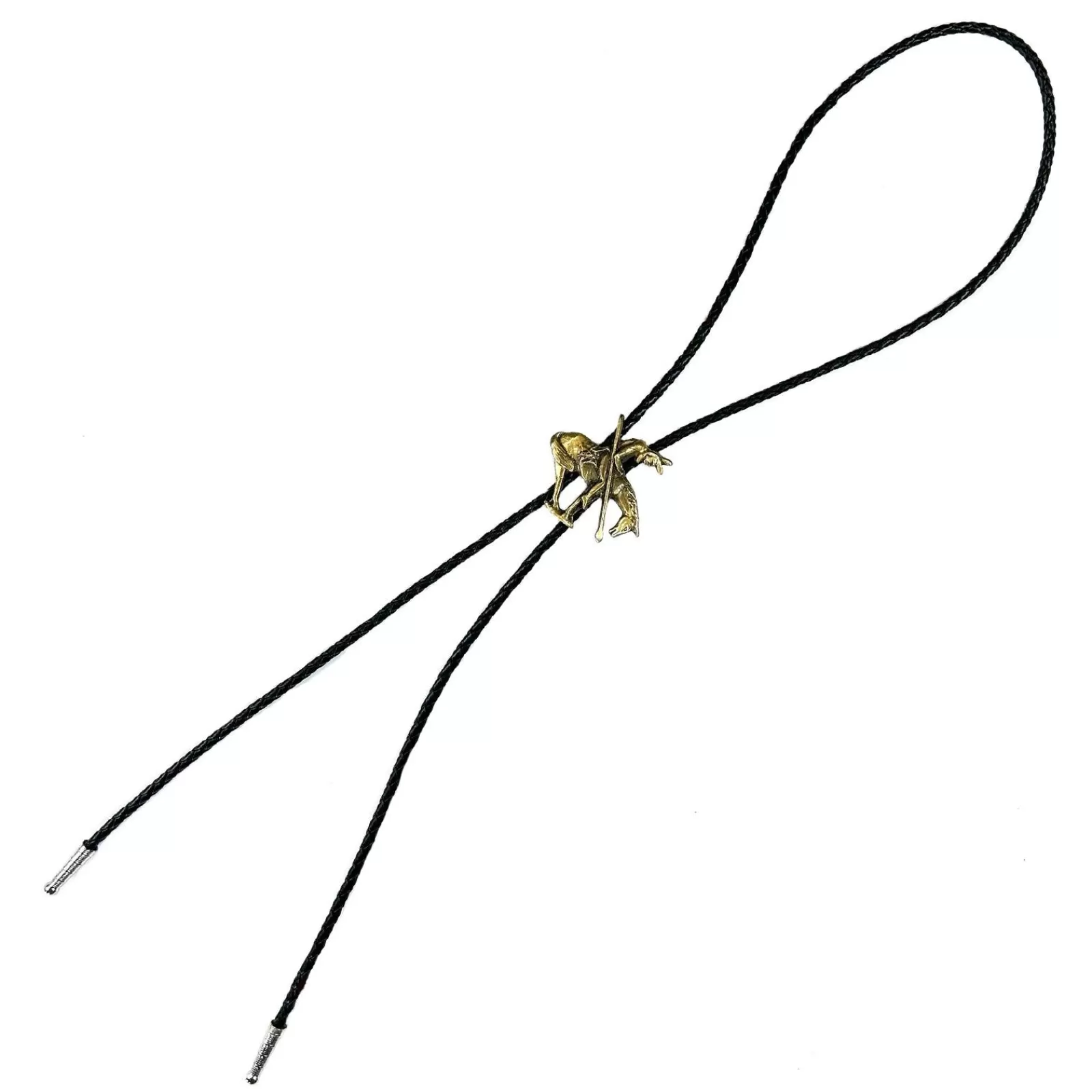 Rockmount Brass End Of Trail Western Bolo Tie Best Sale