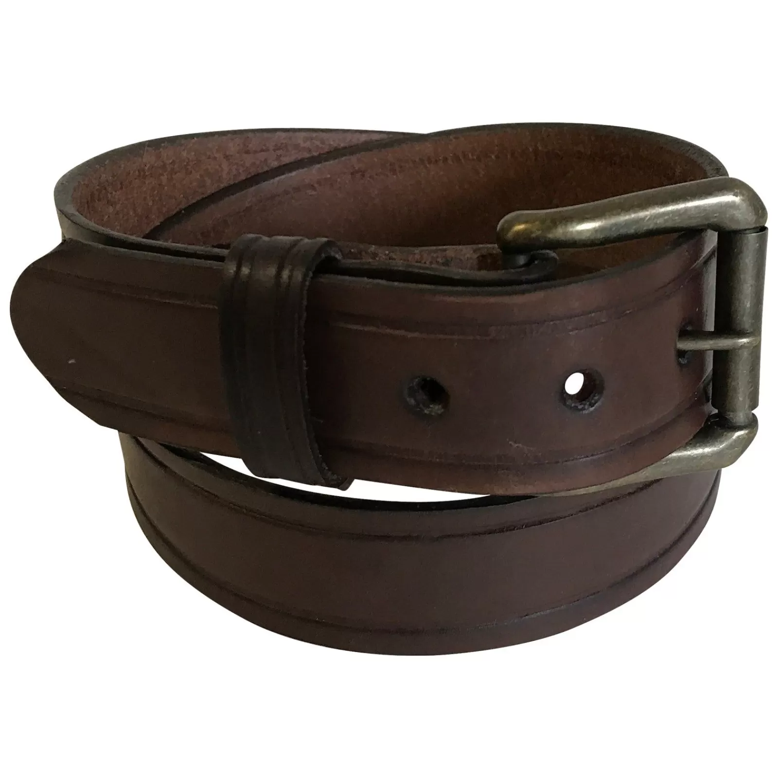 Rockmount Classic Genuine Brown Leather Western Belt Fashion