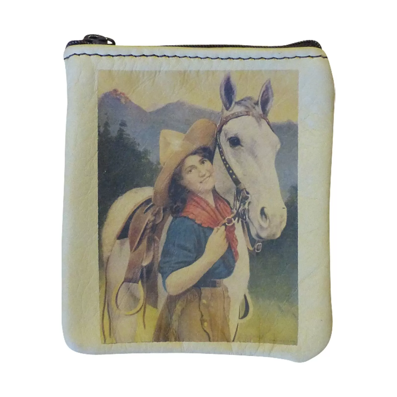 Rockmount Cowgirl Best Friends Leather Western Coin Purse Clearance