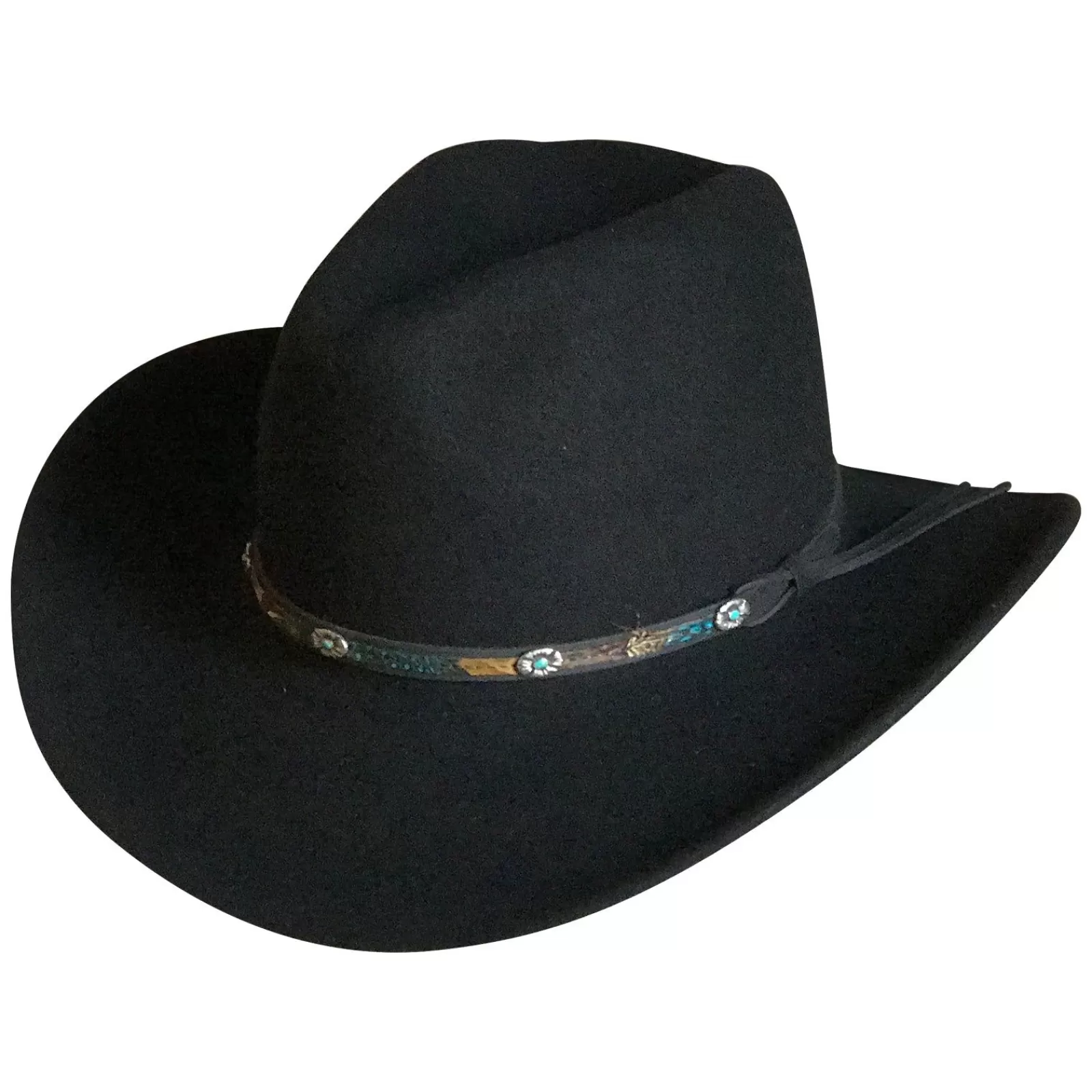 Rockmount Crushable Black Felt Denver Western Cowboy Hat Outlet