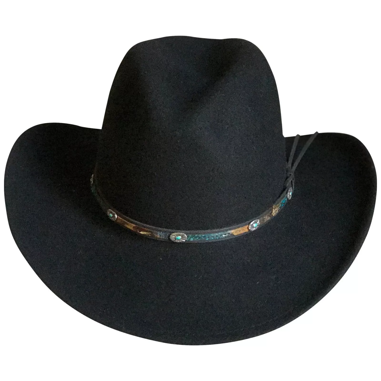 Rockmount Crushable Black Felt Denver Western Cowboy Hat Outlet