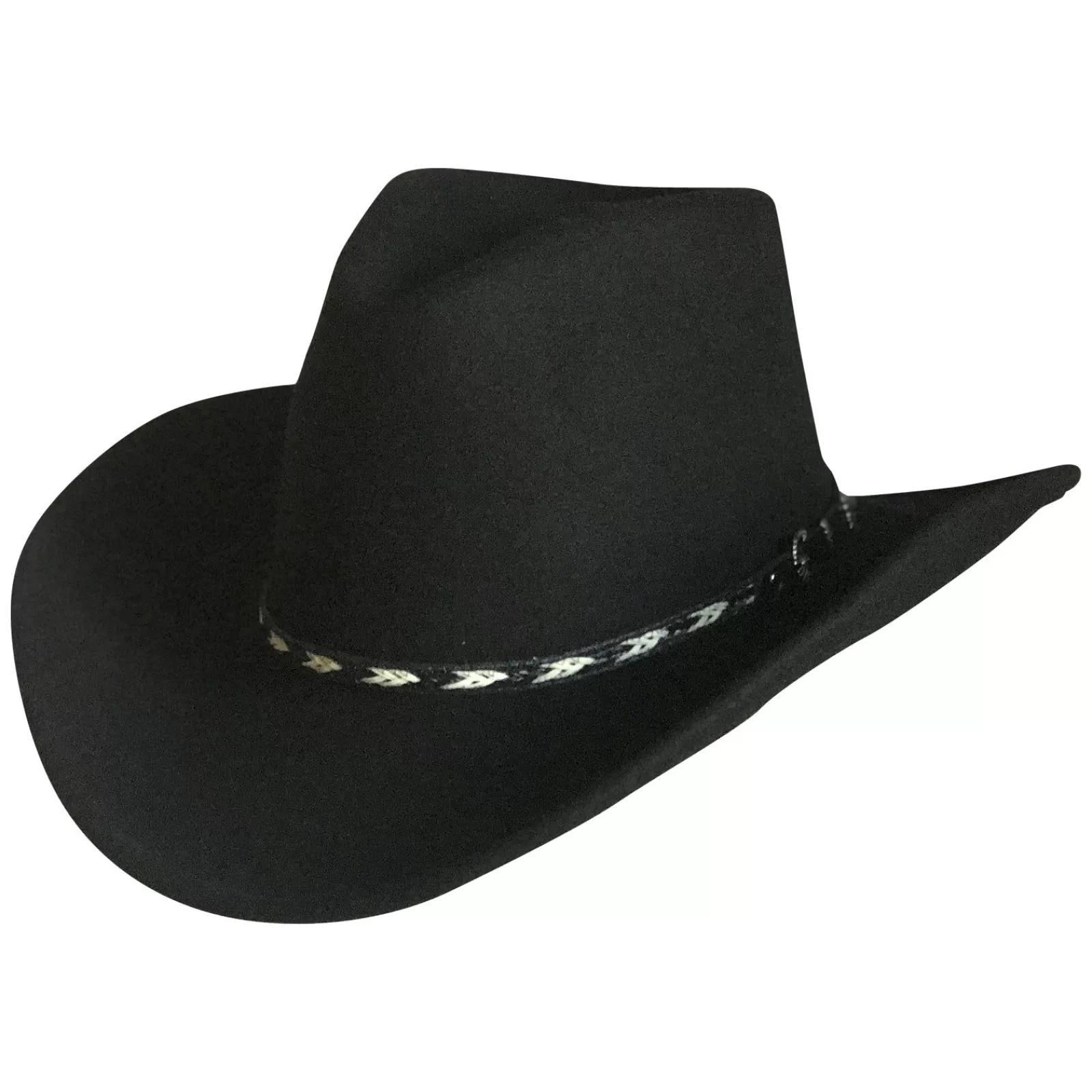 Rockmount Crushable Black Felt Western Cowboy Hat Fashion