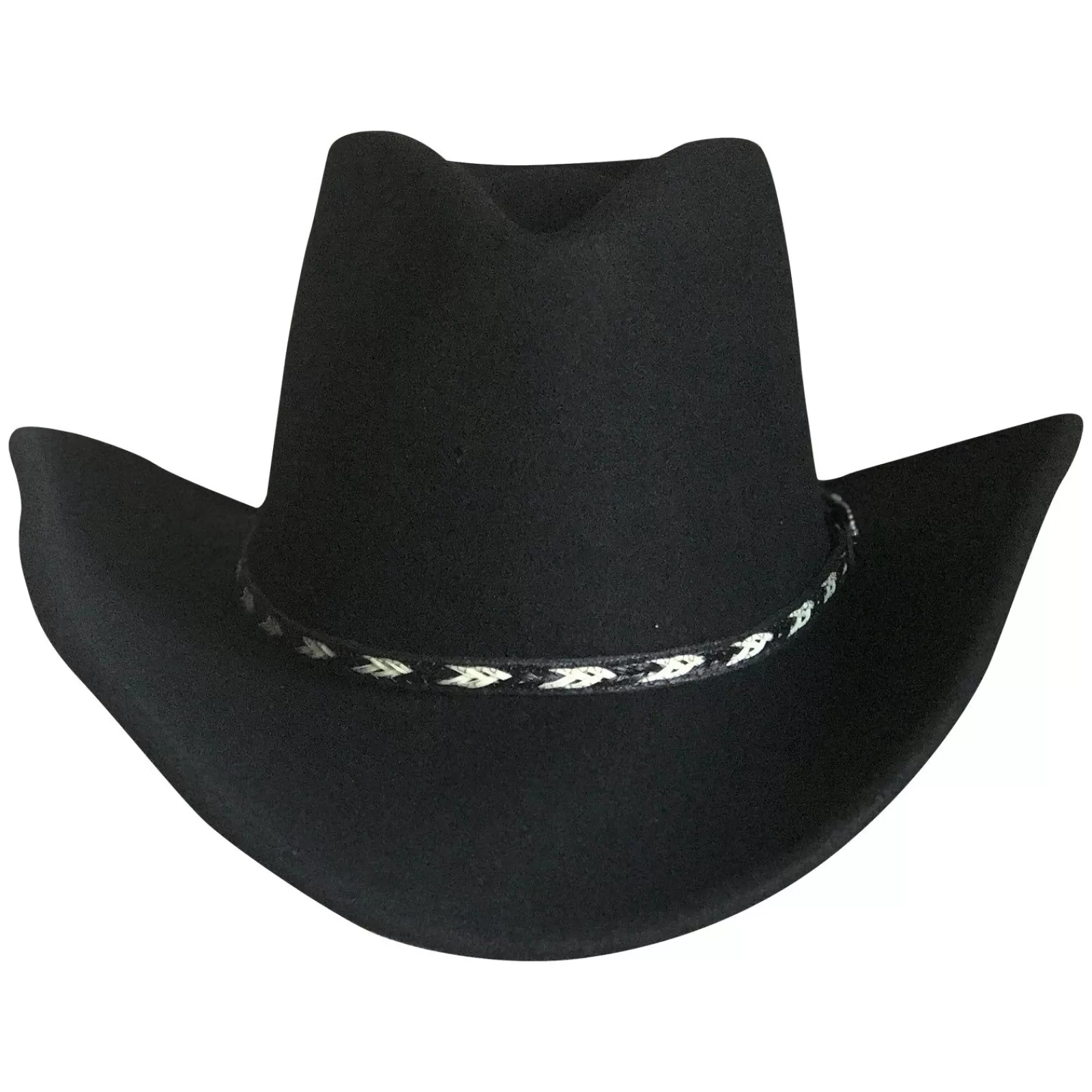 Rockmount Crushable Black Felt Western Cowboy Hat Fashion