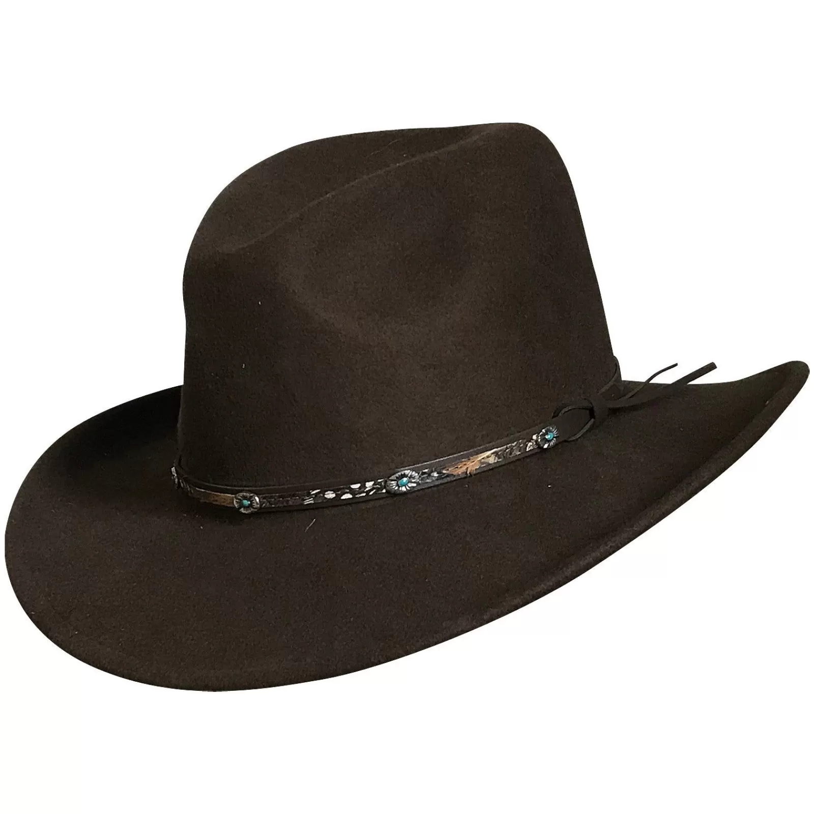 Rockmount Crushable Brown Felt Denver Western Cowboy Hat Online