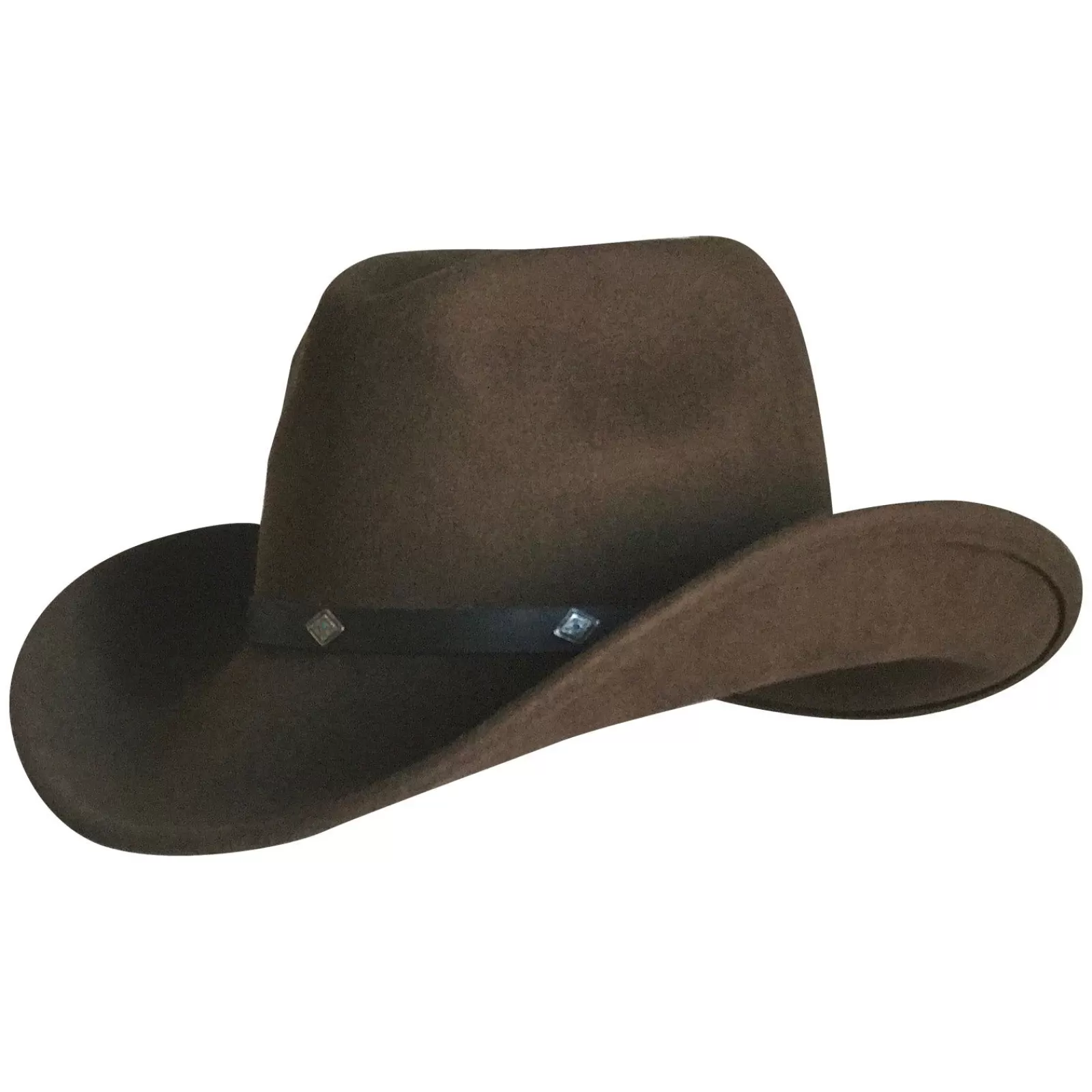 Rockmount Crushable Brown Felt Magic Pinch Western Cowboy Hat Cheap