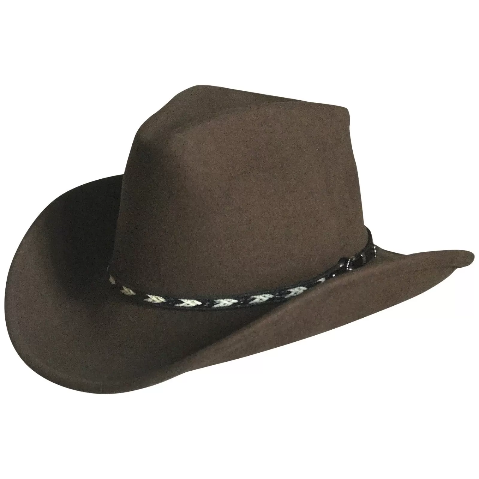 Rockmount Crushable Brown Felt Western Cowboy Hat Hot