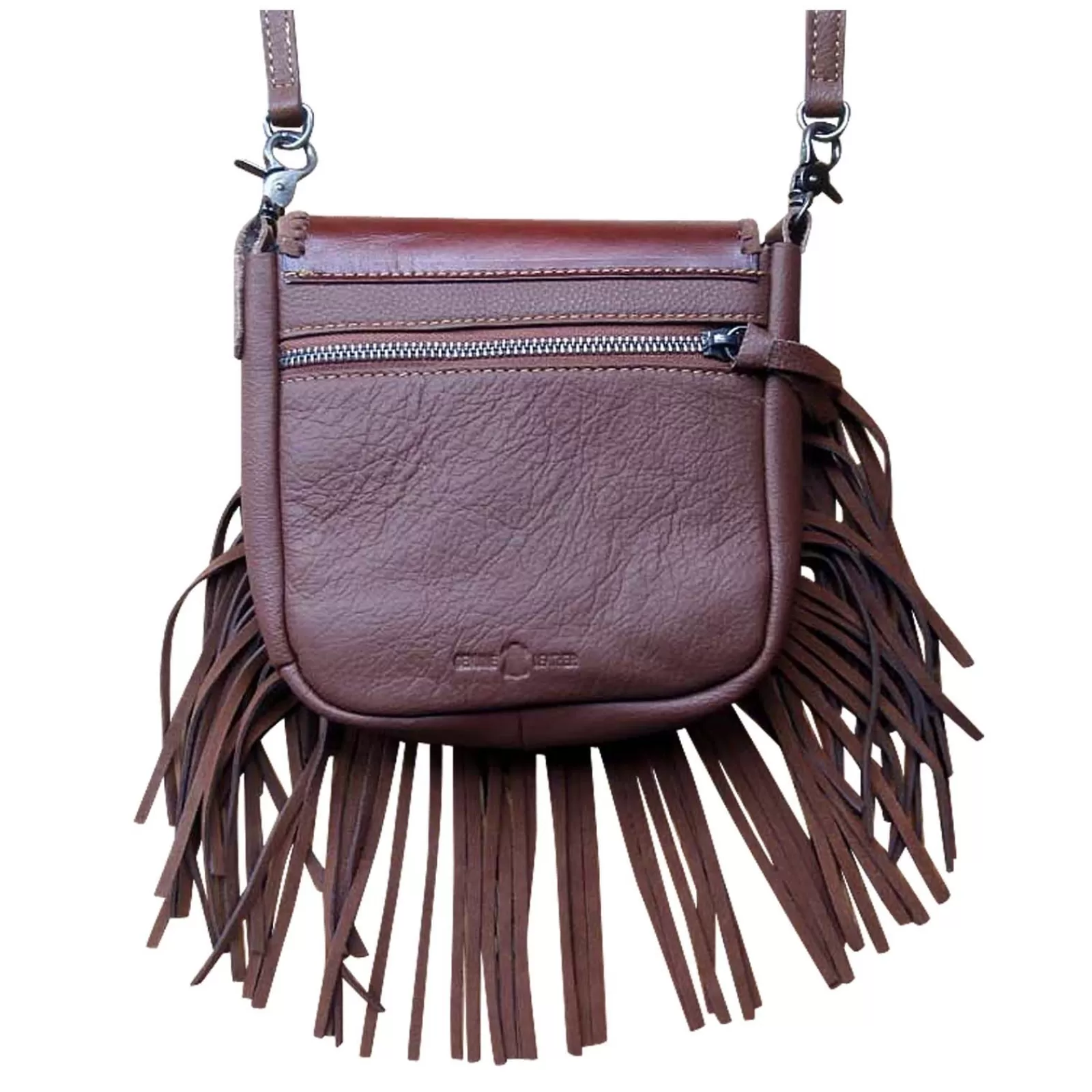 Rockmount Embossed Indian Chief With Fringe Leather Western Purse Cheap