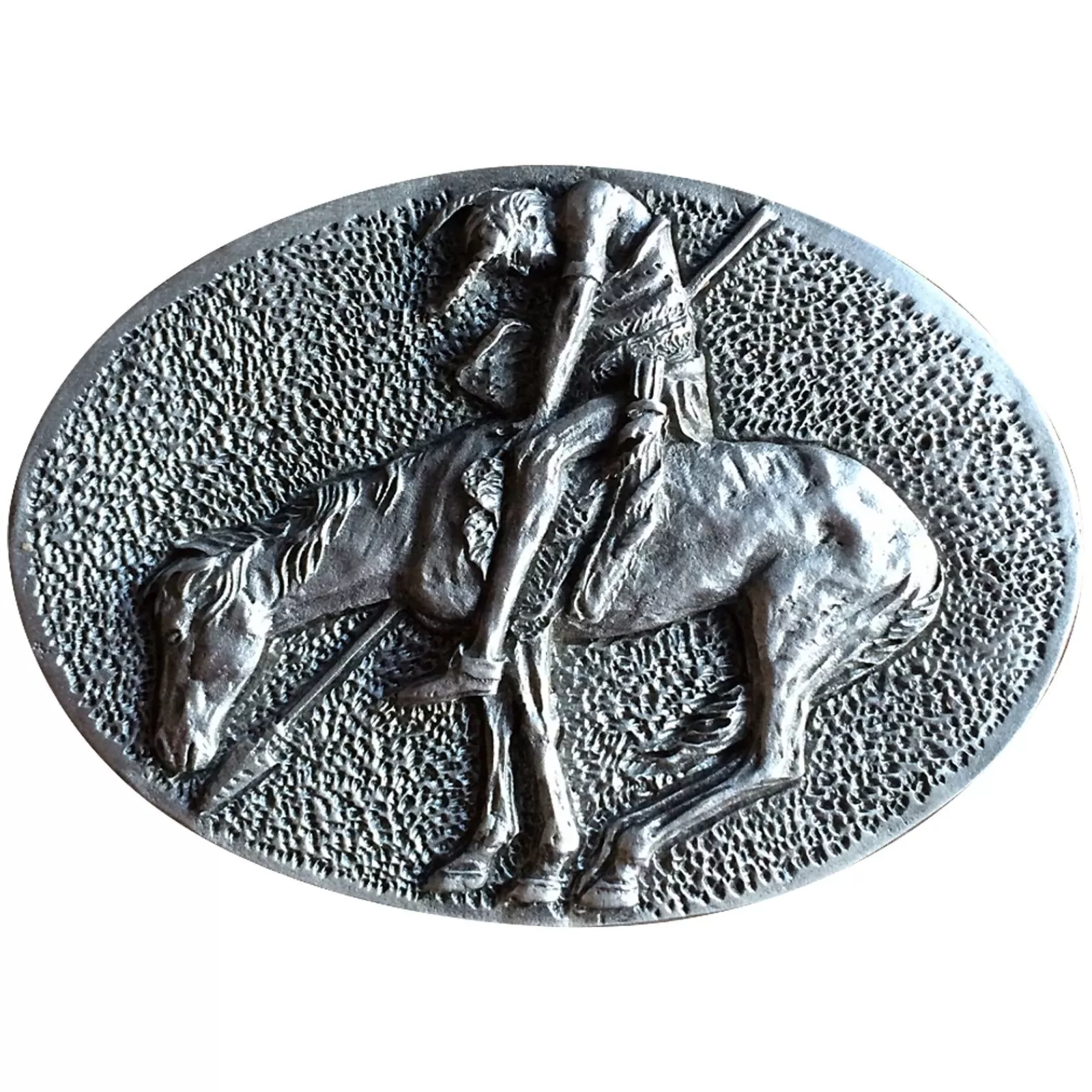 Rockmount End Of The Trail Pewter Western Belt Buckle Best Sale