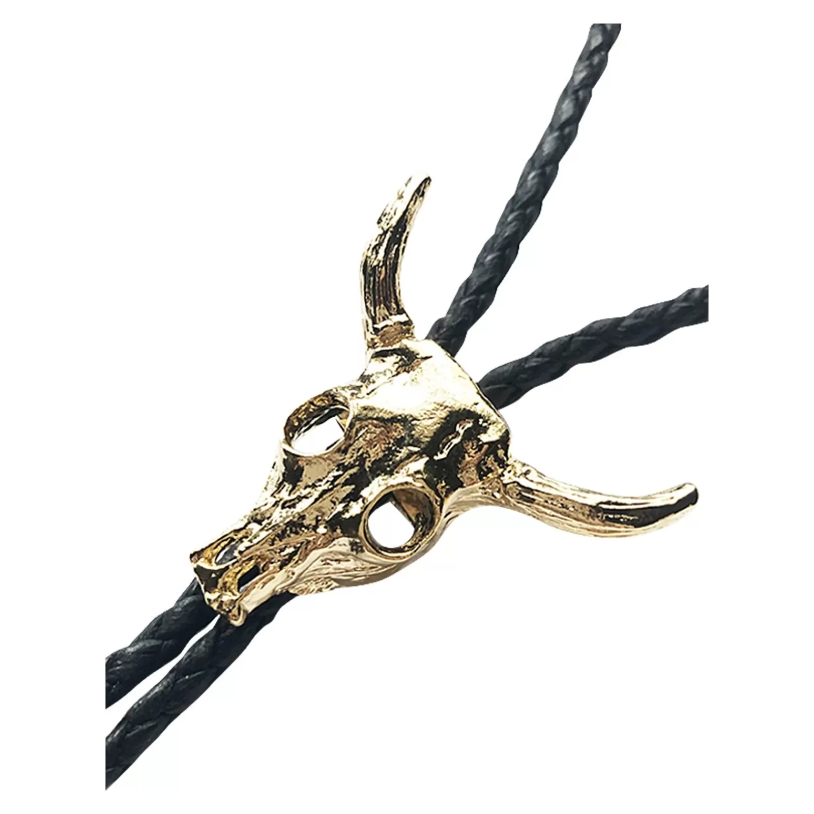 Rockmount Gold Steer Skull Western Bolo Tie Sale