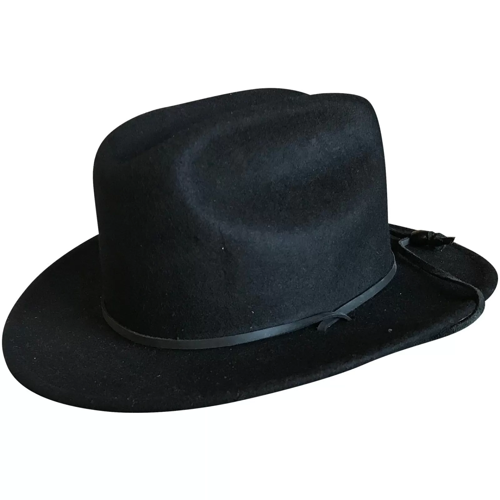 Rockmount Kid'S Black Felt Western Cowboy Hat With Chin Strap Hot