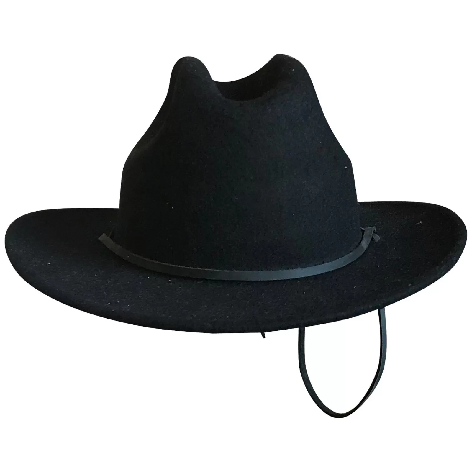 Rockmount Kid'S Black Felt Western Cowboy Hat With Chin Strap Hot