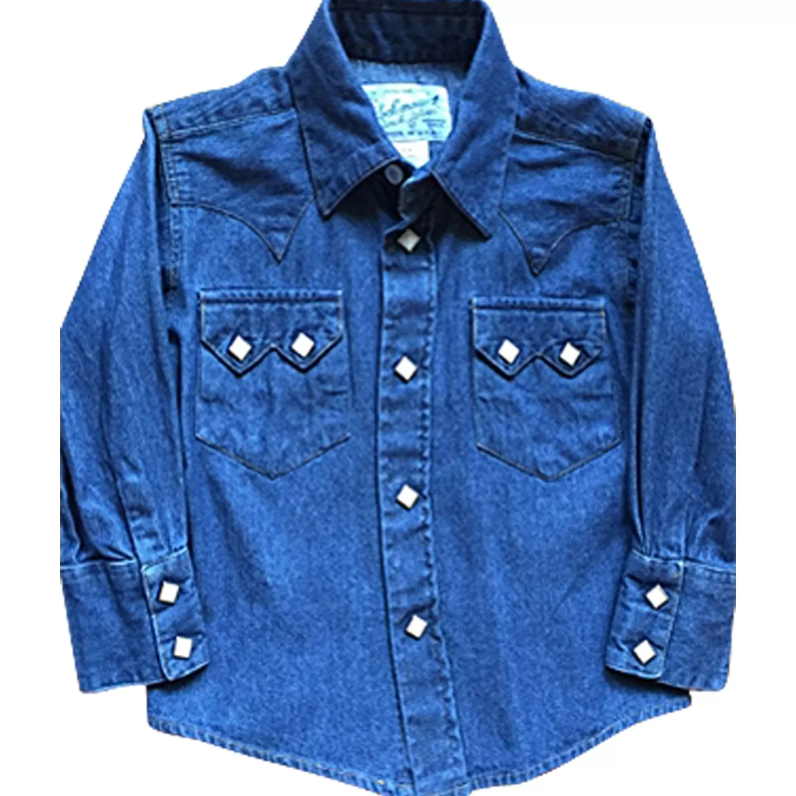 Rockmount Kid'S Classic Stonewashed Denim Western Shirt Hot