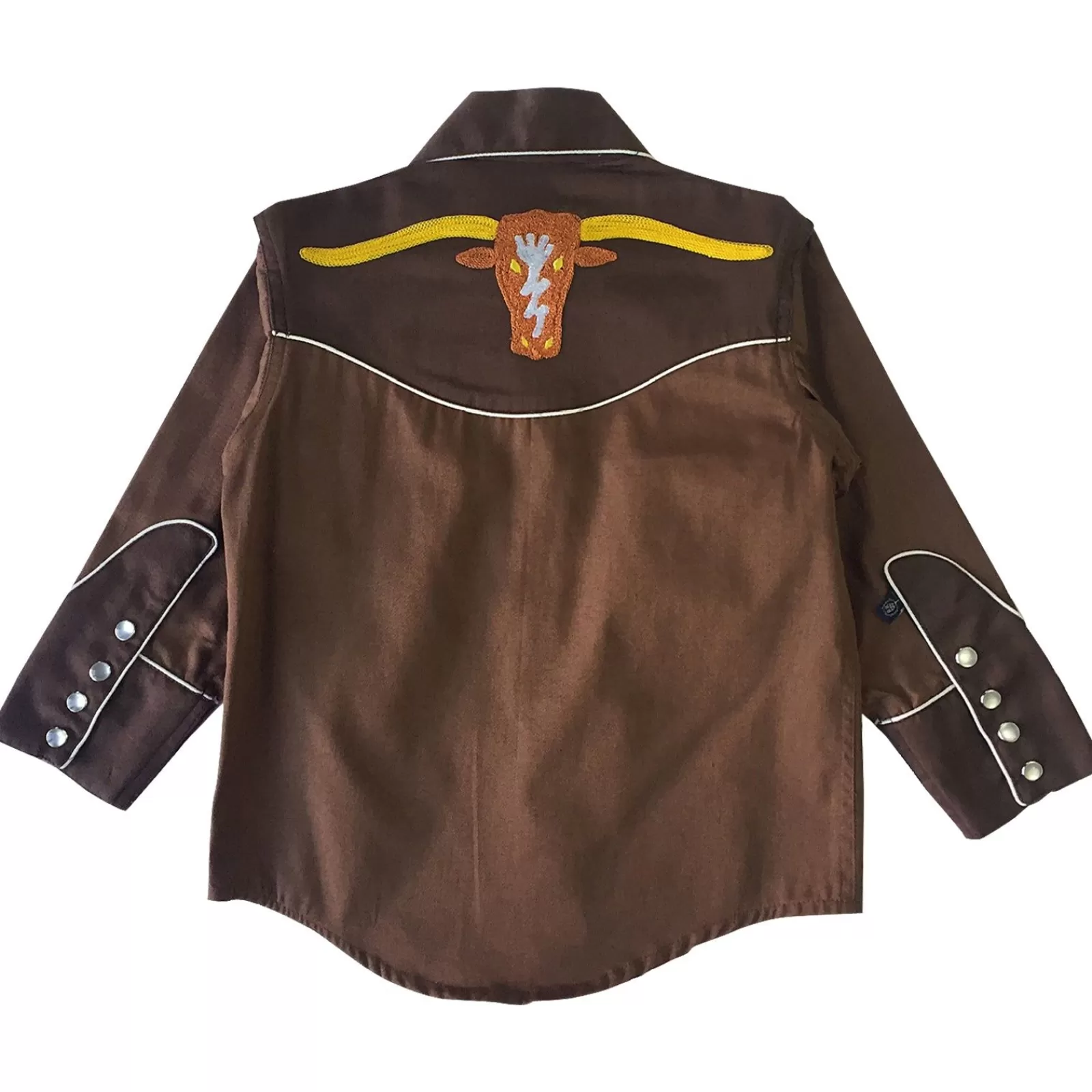 Rockmount Kid'S Embroidered 2-Tone Steer Western Shirt In Brown Store