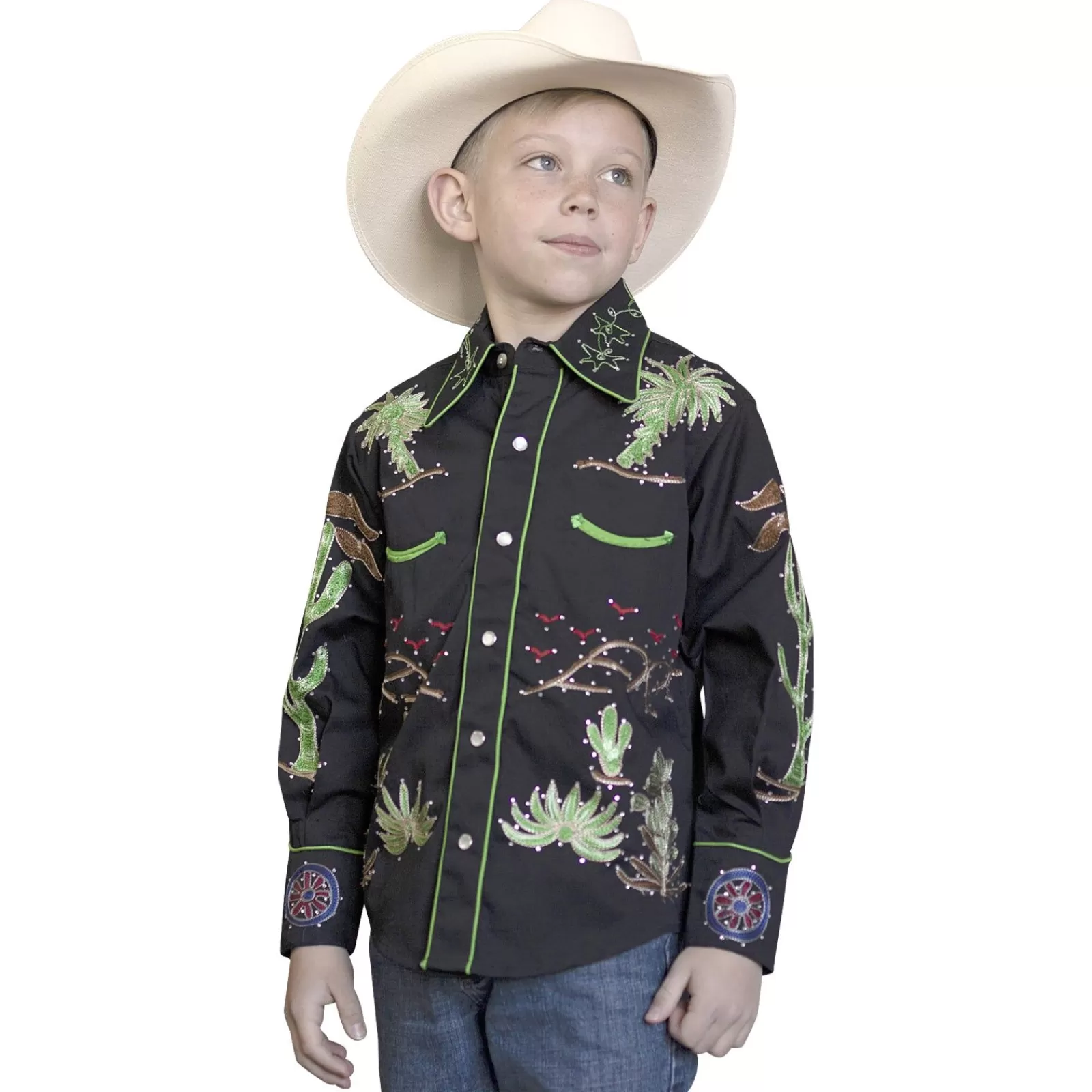 Rockmount Kid'S Embroidered Porter Wagoner Vintage Western Shirt Discount