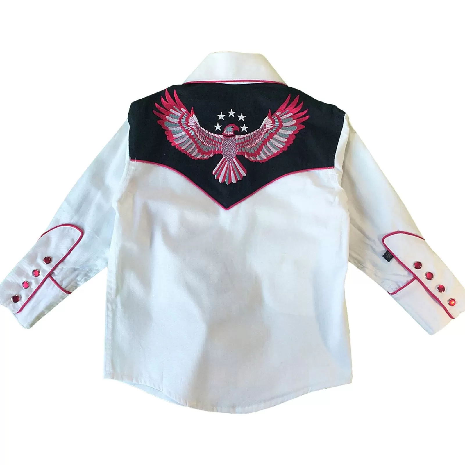 Rockmount Kid'S Embroidered Vintage Usa Flag & Eagle Western Shirt Shop
