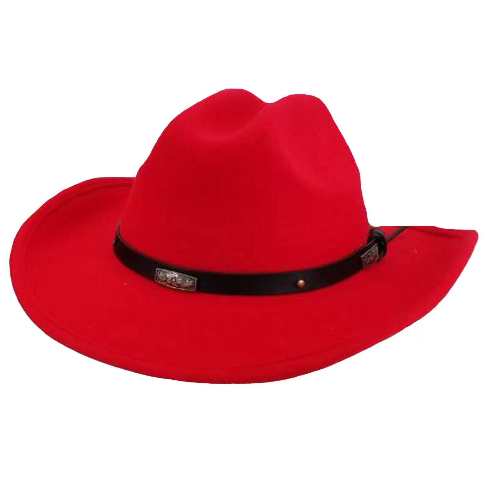 Rockmount Kid'S Red Soft 100% Wool Felt Western Hat Hot