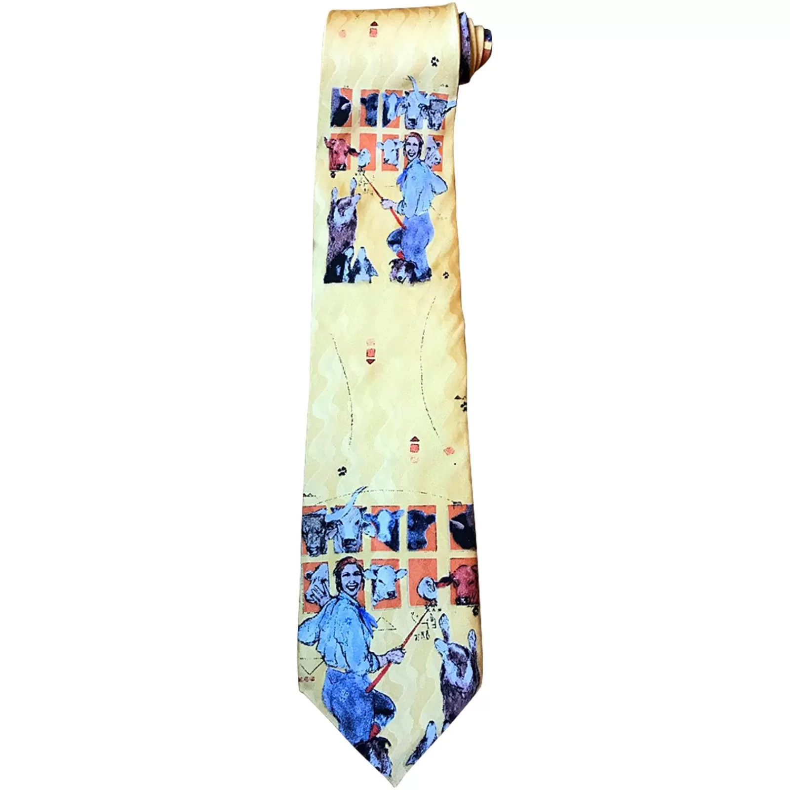 Rockmount Limited-Edition Cowdog School Silk Tie By Donna Howell-Sickles Shop