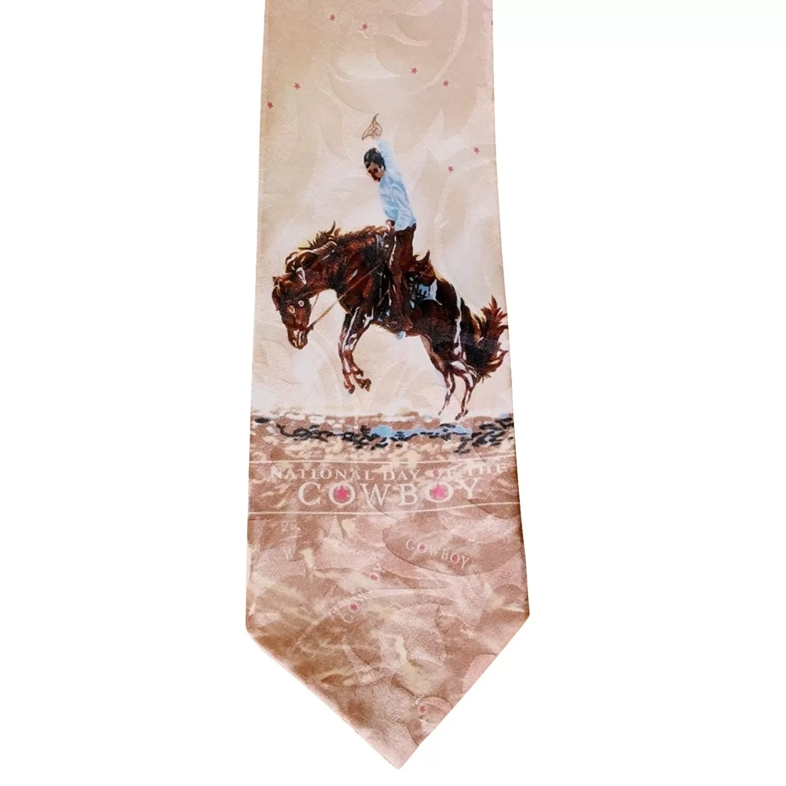 Rockmount Limited-Edition National Cowboy Day Silk Tie By Joelle Smith Best Sale