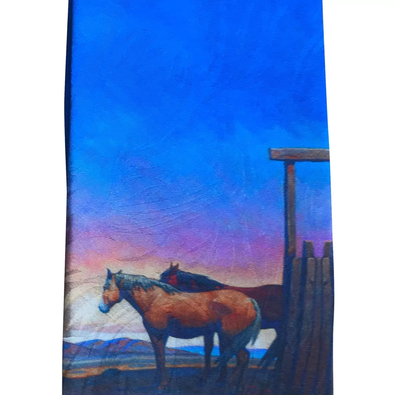 Rockmount Limited-Edition Outside Sunset With Horses Silk Tie By Howard Post Cheap