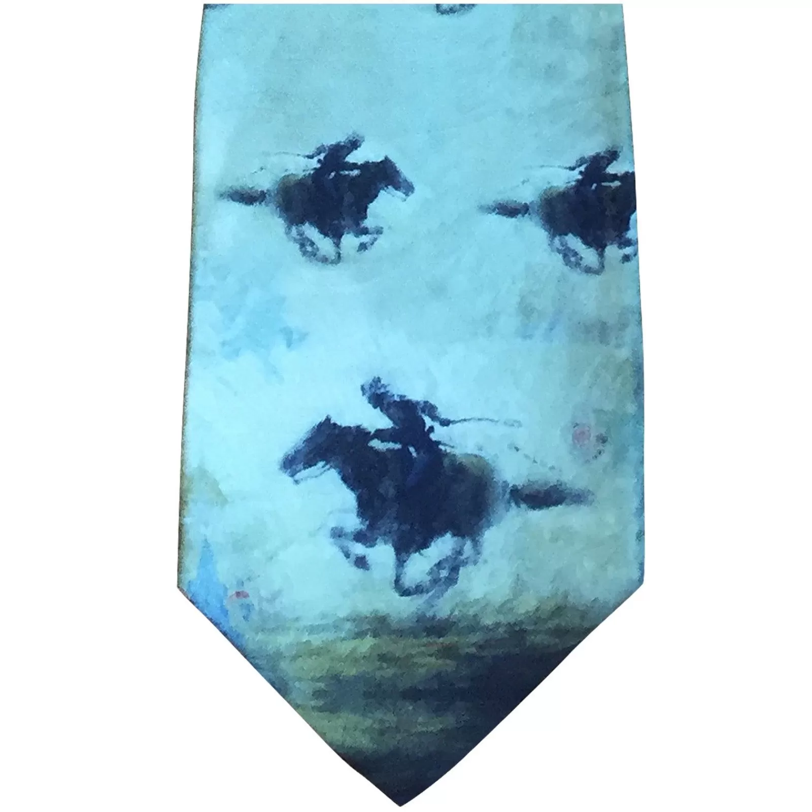 Rockmount Limited-Edition Pony Express Silk Tie By Terry Gardner Flash Sale