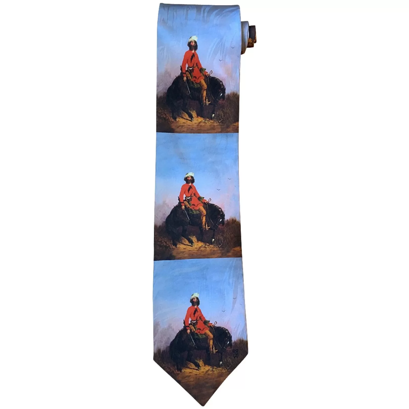 Rockmount Limited-Edition Rocky Mountain Man Silk Tie By Charles Deas Flash Sale