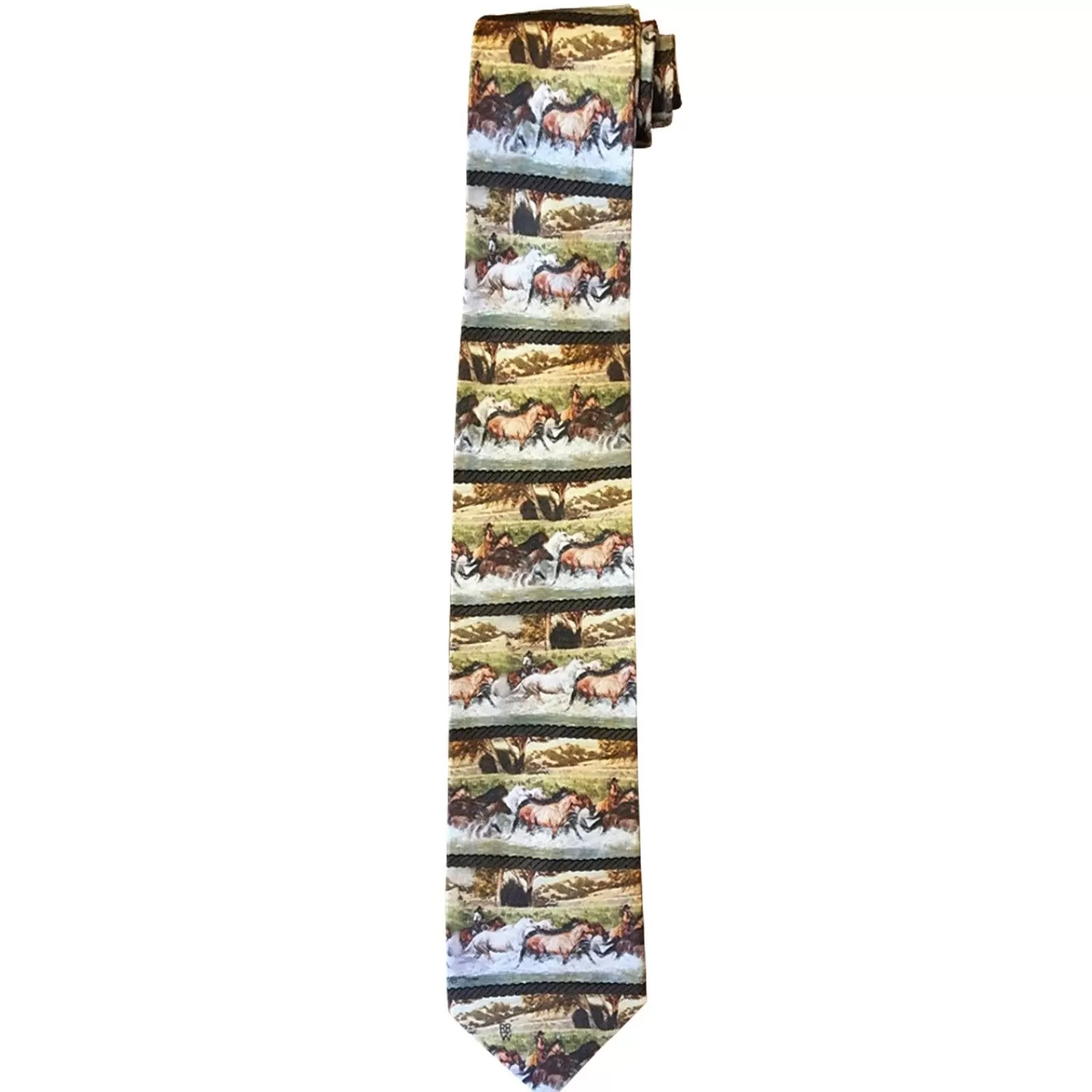 Rockmount Limited-Edition Shooting The Cheyenne River Silk Tie By Jeff Segler Outlet
