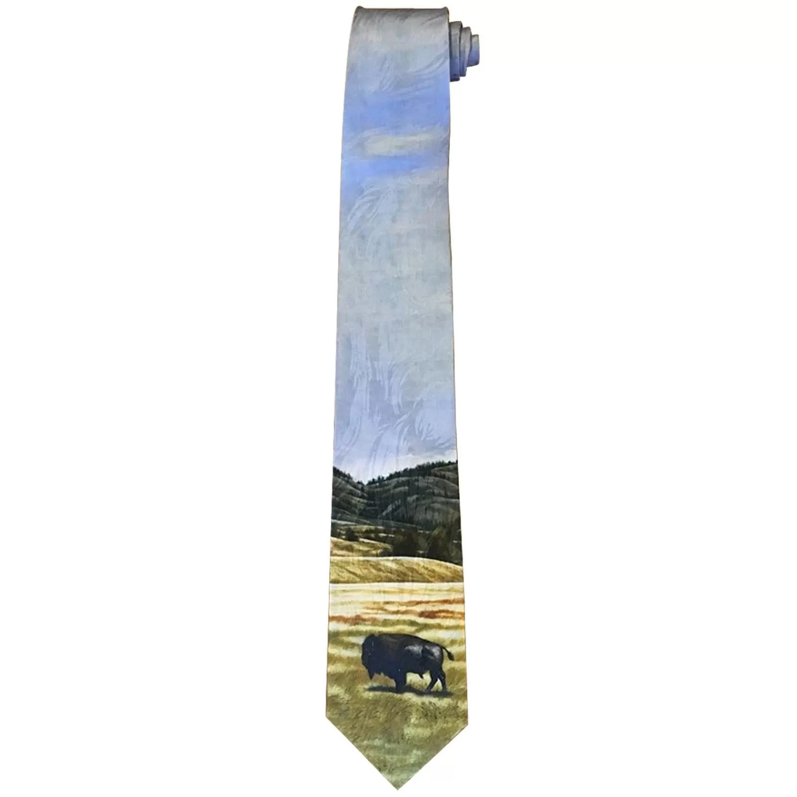 Rockmount Limited-Edition The American Bison Silk Tie By William Haskell New