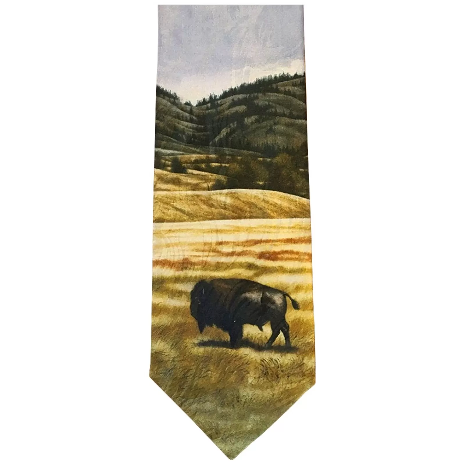 Rockmount Limited-Edition The American Bison Silk Tie By William Haskell New