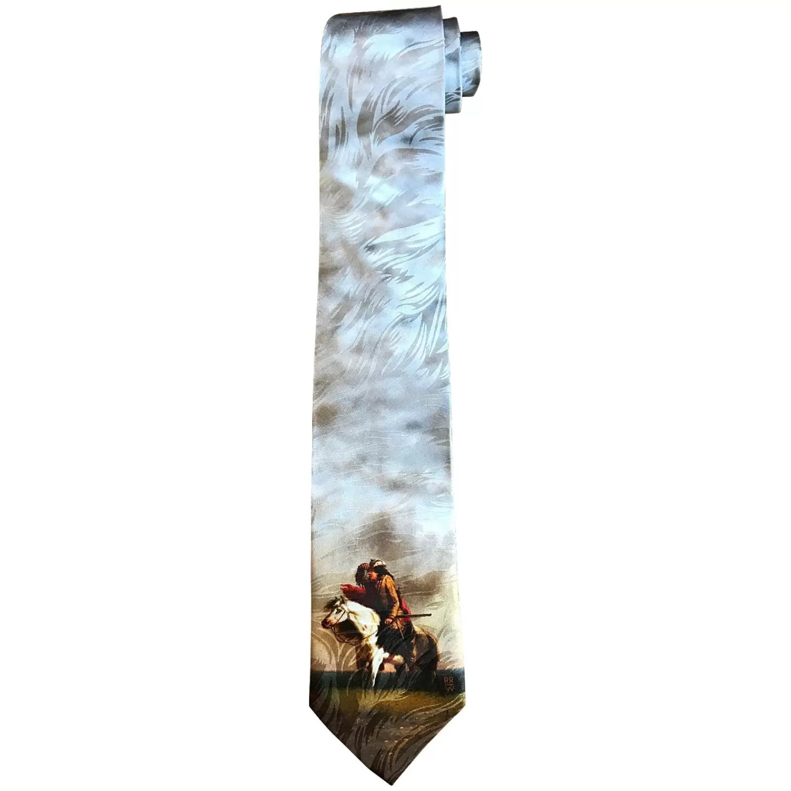 Rockmount Limited-Edition The Lost Greenhorn Silk Tie By Alfred Jacob Miller Cheap