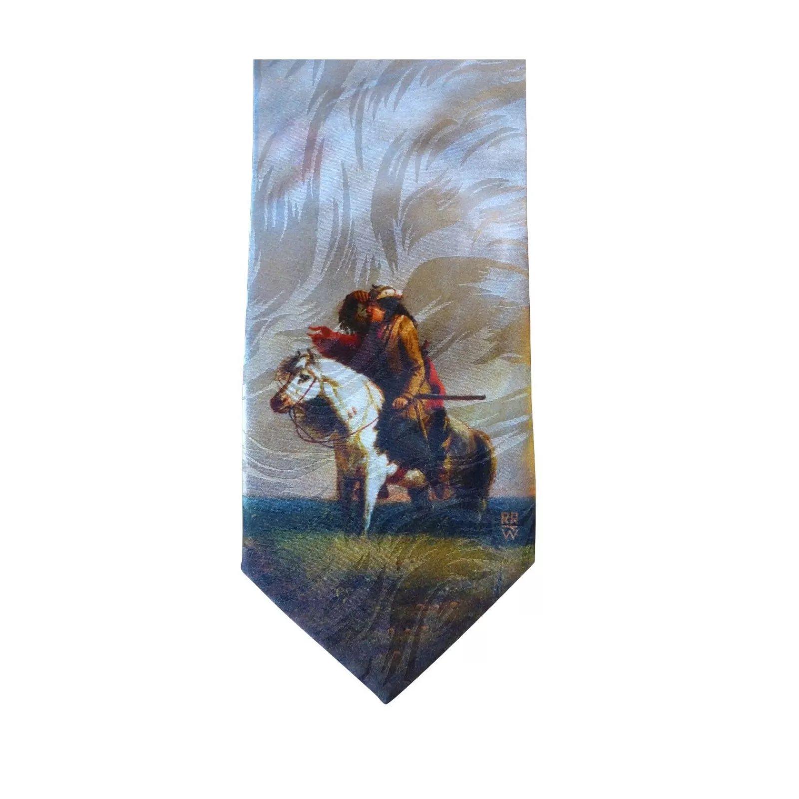 Rockmount Limited-Edition The Lost Greenhorn Silk Tie By Alfred Jacob Miller Cheap