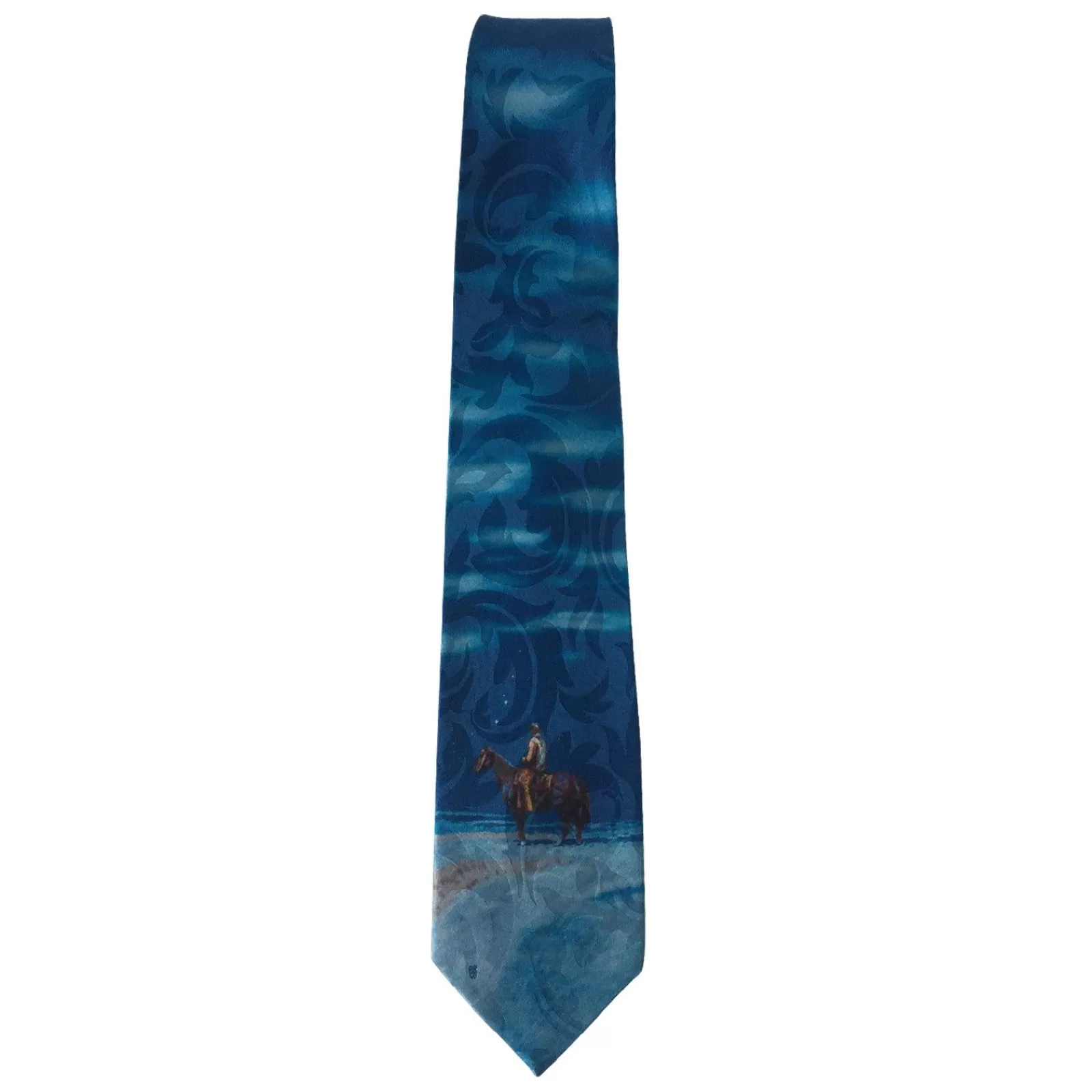 Rockmount Limited-Edition Winter Rider Silk Tie By Harold Holden Sale