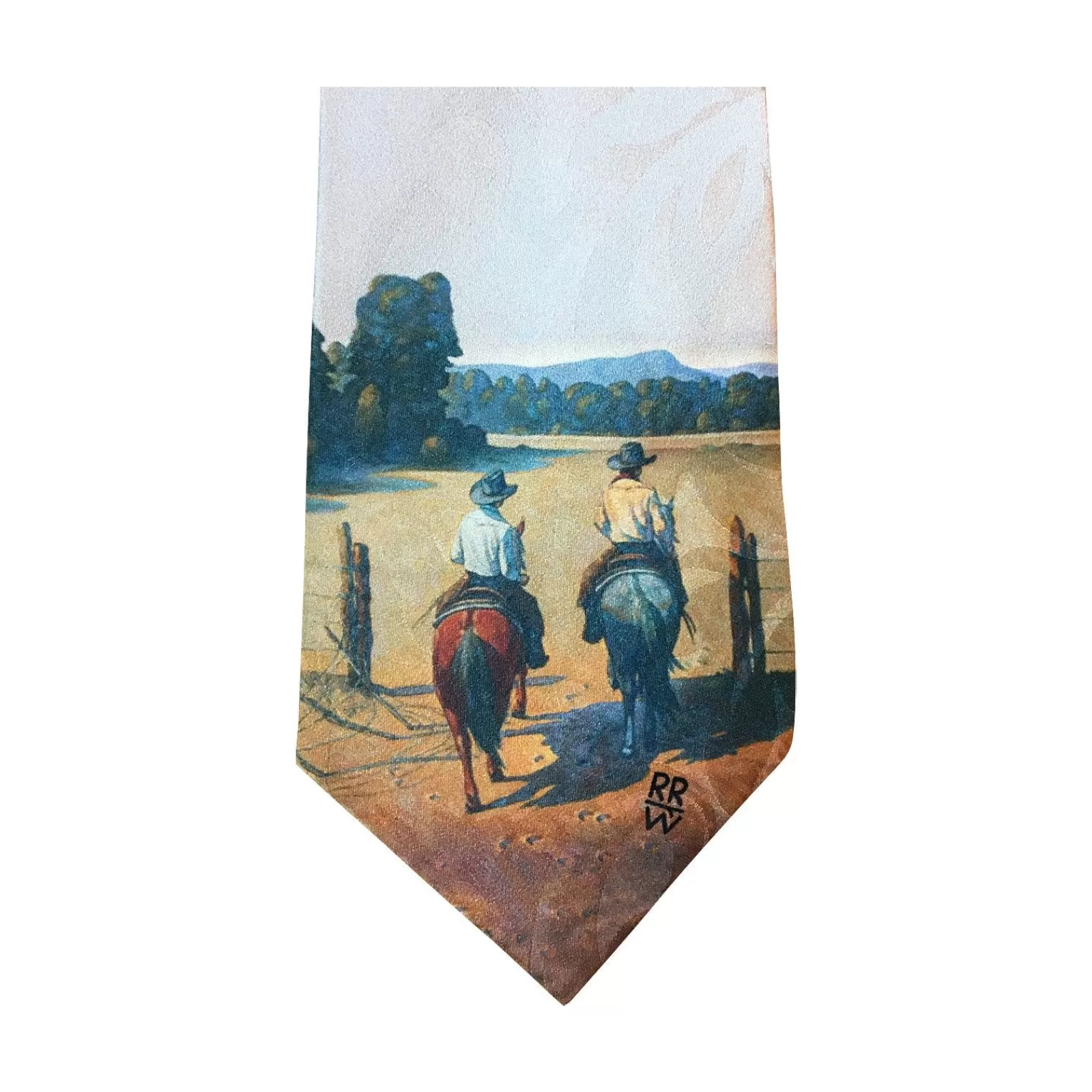 Rockmount Limited-Edition Working The Pasture Silk Tie By Howard Post Cheap