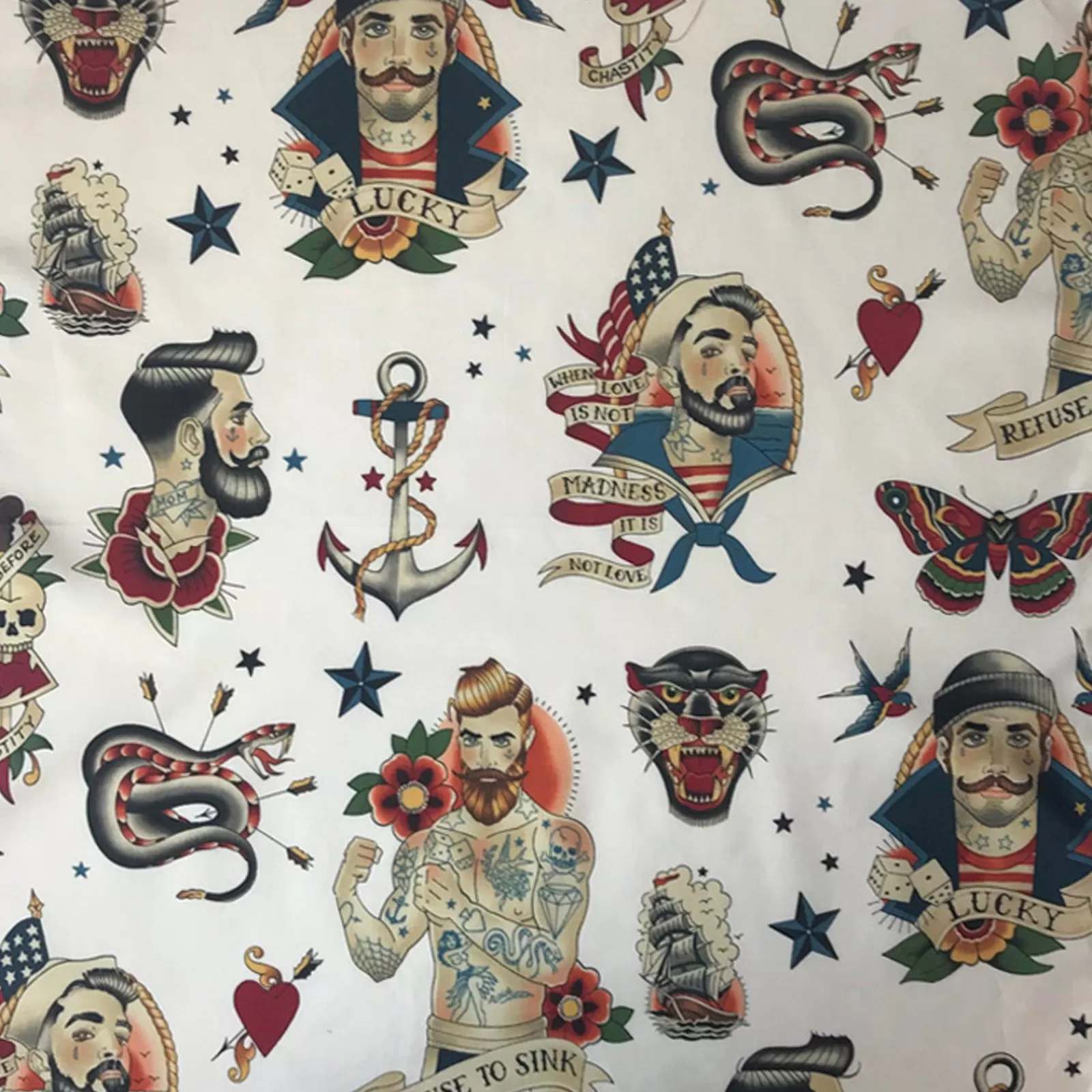 Rockmount Love Pirates Of The Caribbean Western Cotton Bandana In White Best
