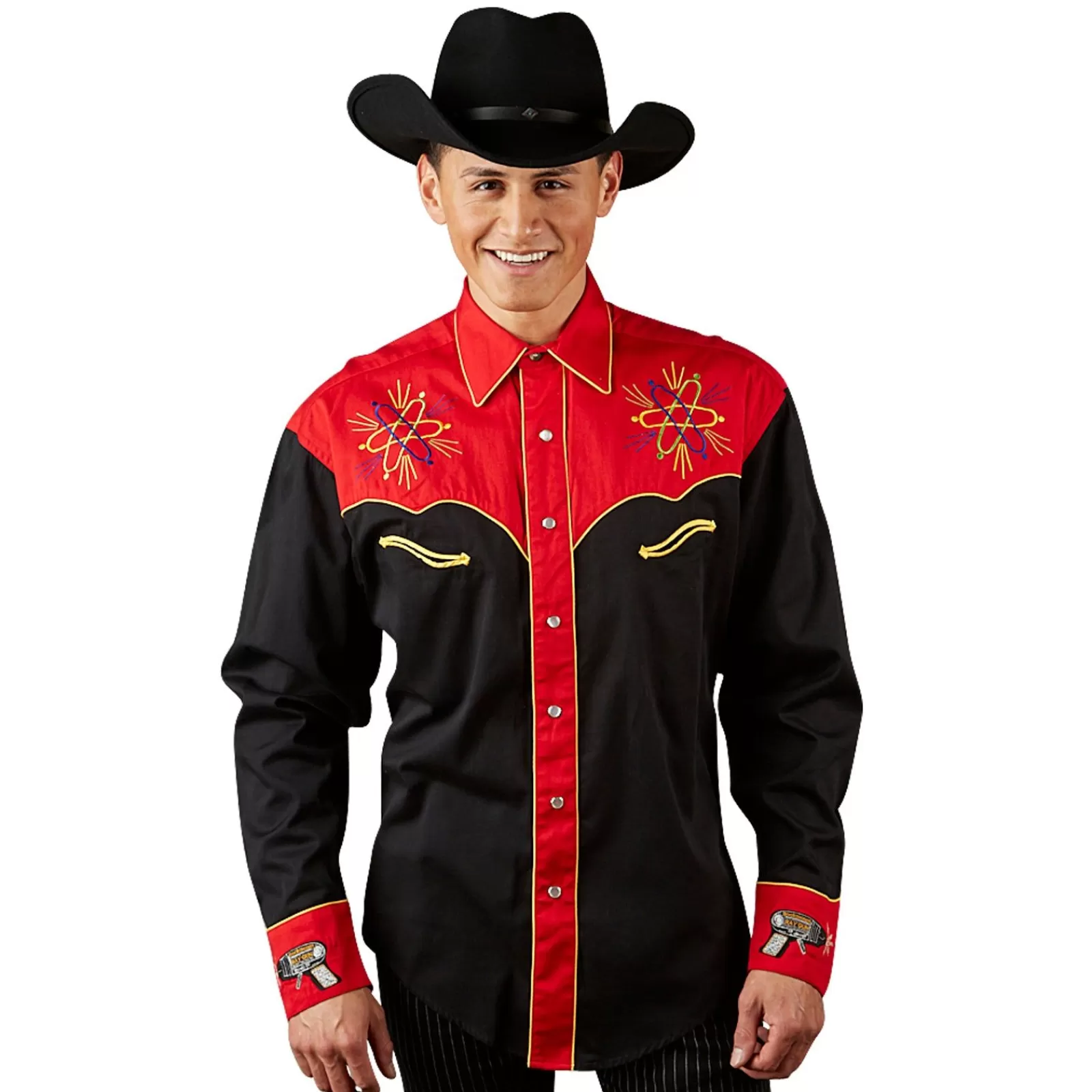 Rockmount Men'S 2-Tone Atomic Cowboy Embroidered Western Shirt Online