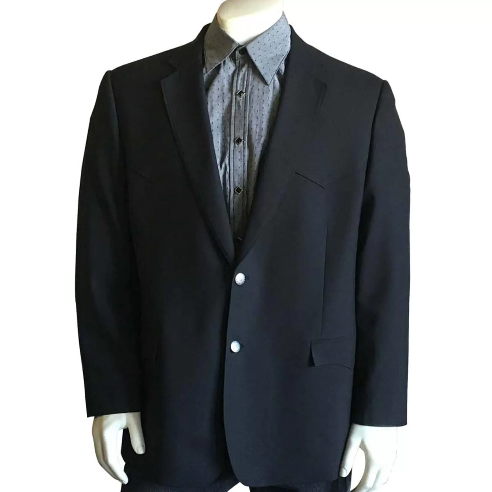 Rockmount Men'S Black Wool Blend Western Blazer Store