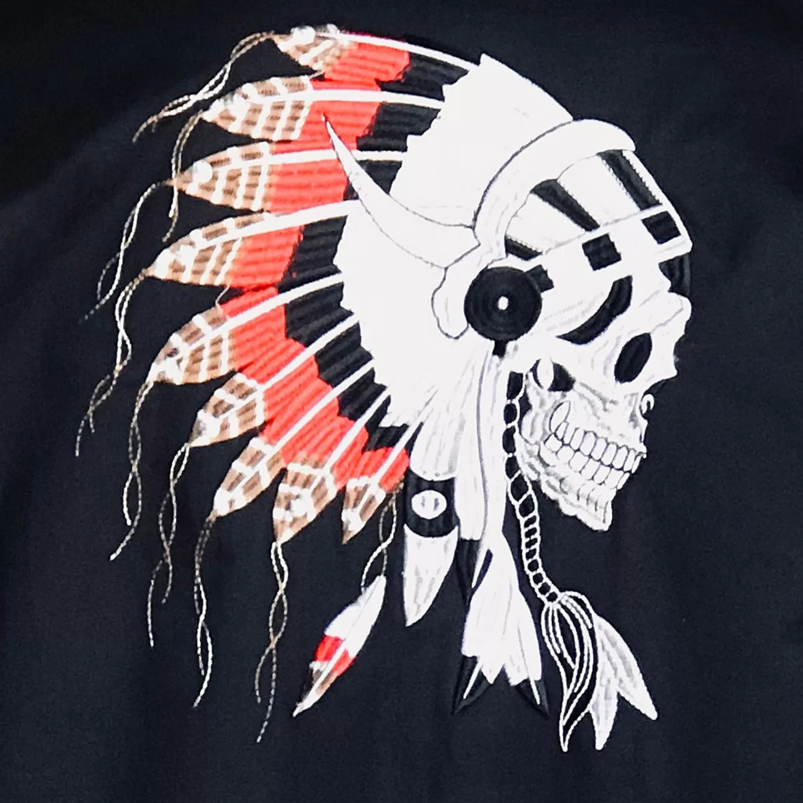 Rockmount Men'S Chief Skulls Vintage Embroidered Western Shirt Sale