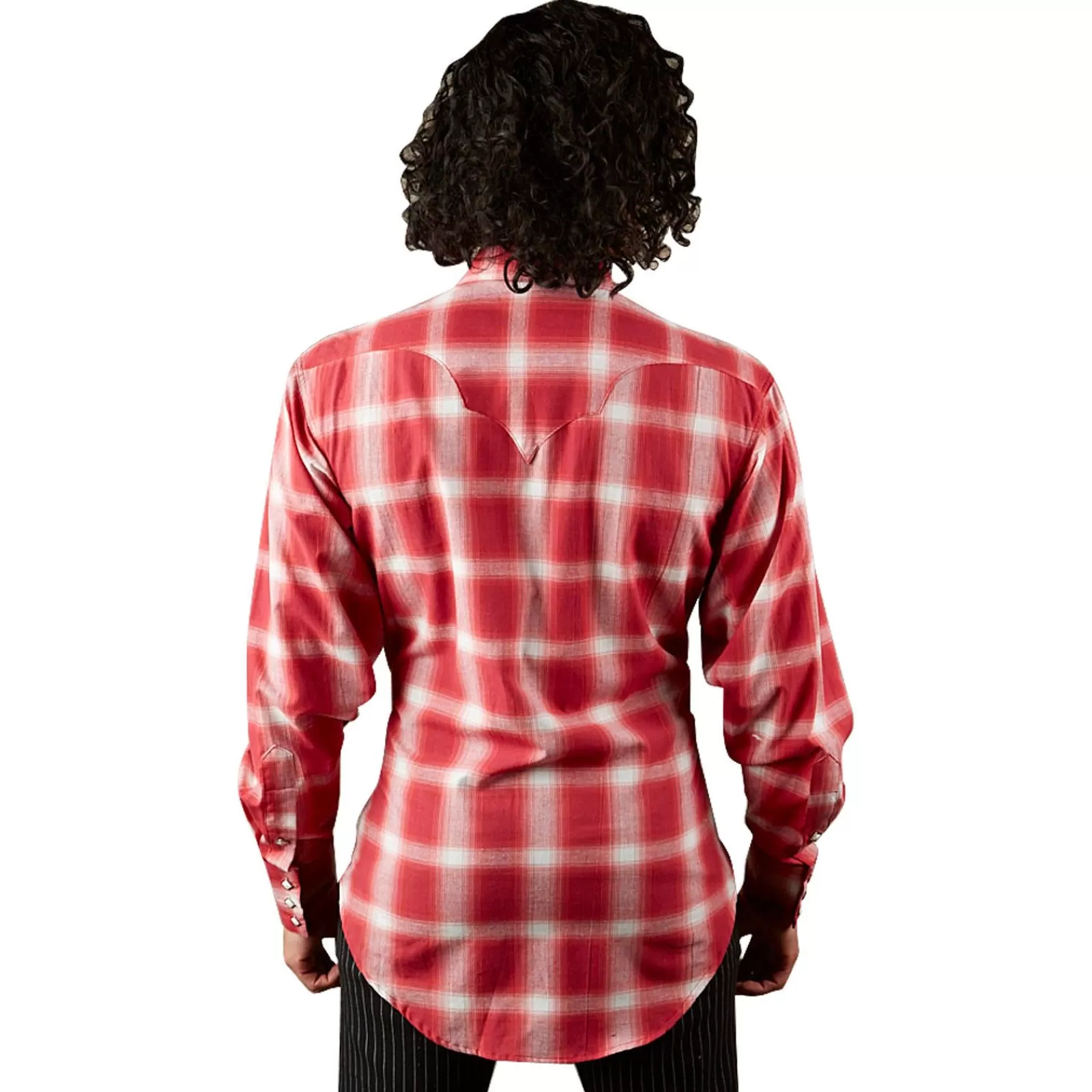 Rockmount Men'S Red & White Shadow Plaid Western Shirt Store