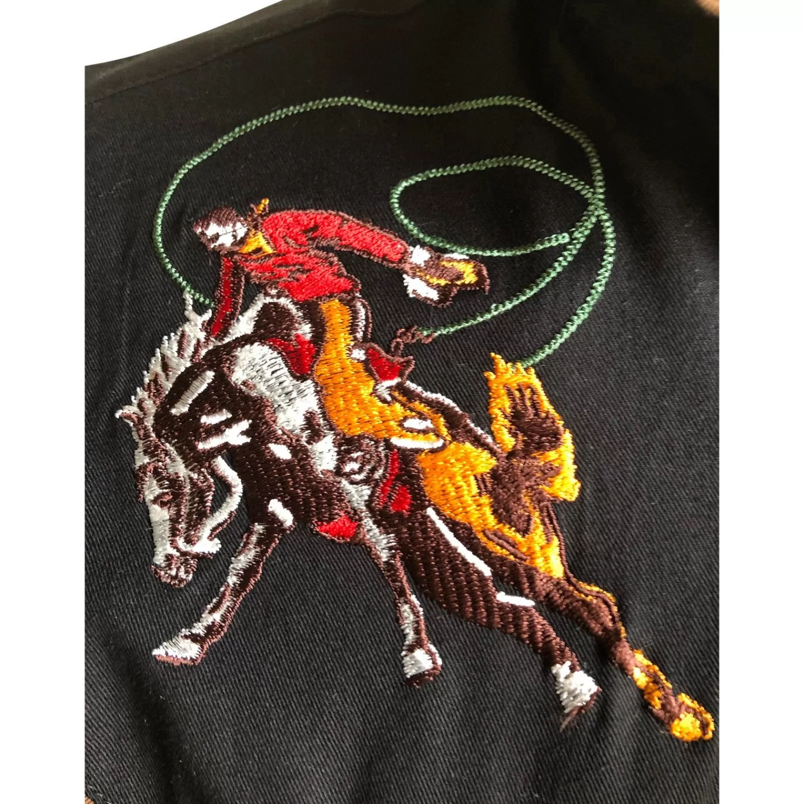 Rockmount Men'S Vintage Bronc Embroidered Western Shirt In Black Best Sale