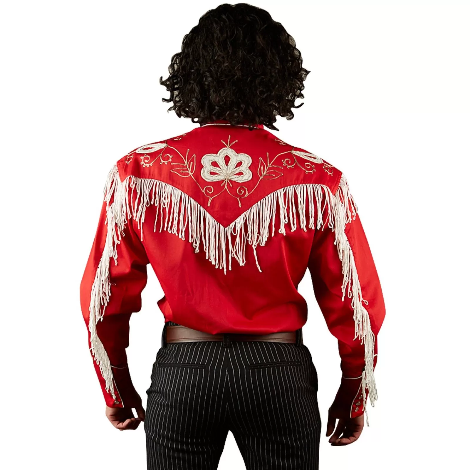 Rockmount Men'S Vintage Fringe Red Embroidered Western Shirt Sale
