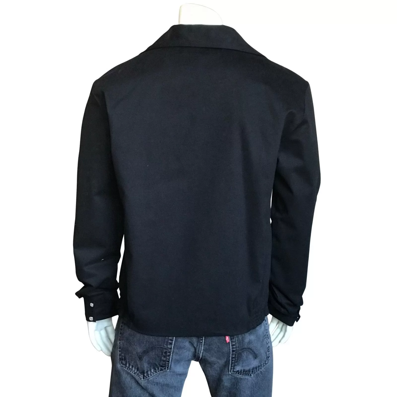Rockmount Men'S Vintage Western Bolero Jacket With Ivory Floral Embroidery Cheap