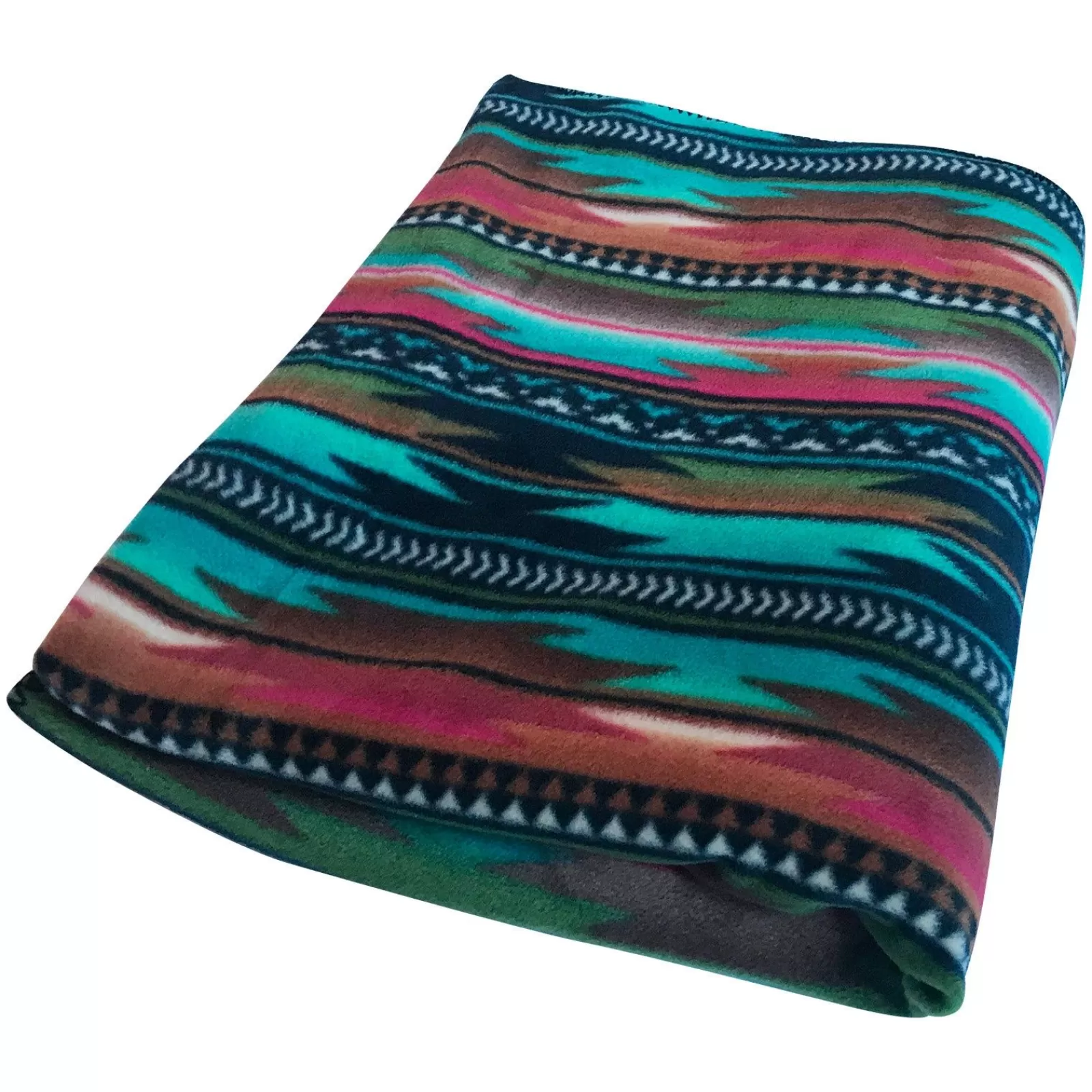 Rockmount Native Serape Pattern Fleece Western Blanket Online