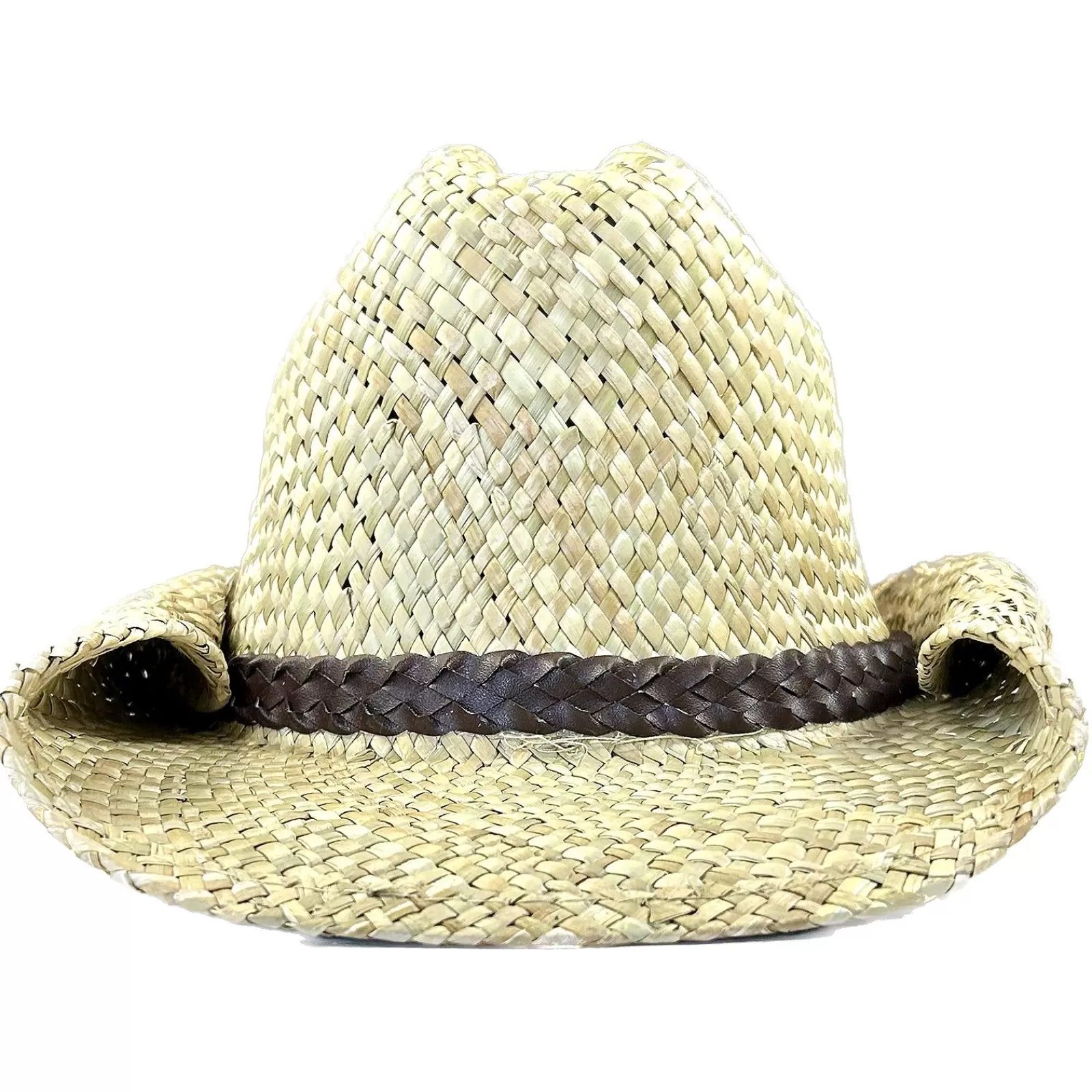 Rockmount Raffia Straw Western Cowboy Hat With Vented Crown Online