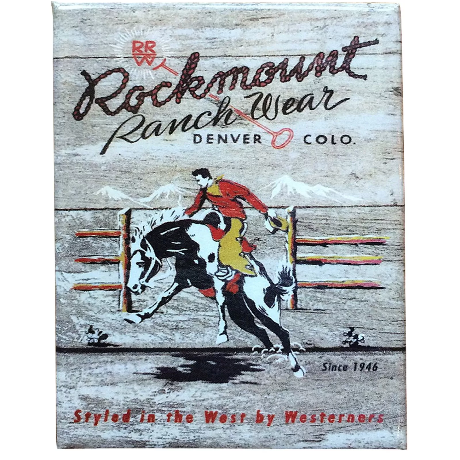 Rockmount Bronc Vintage Western Magnet Best Sale