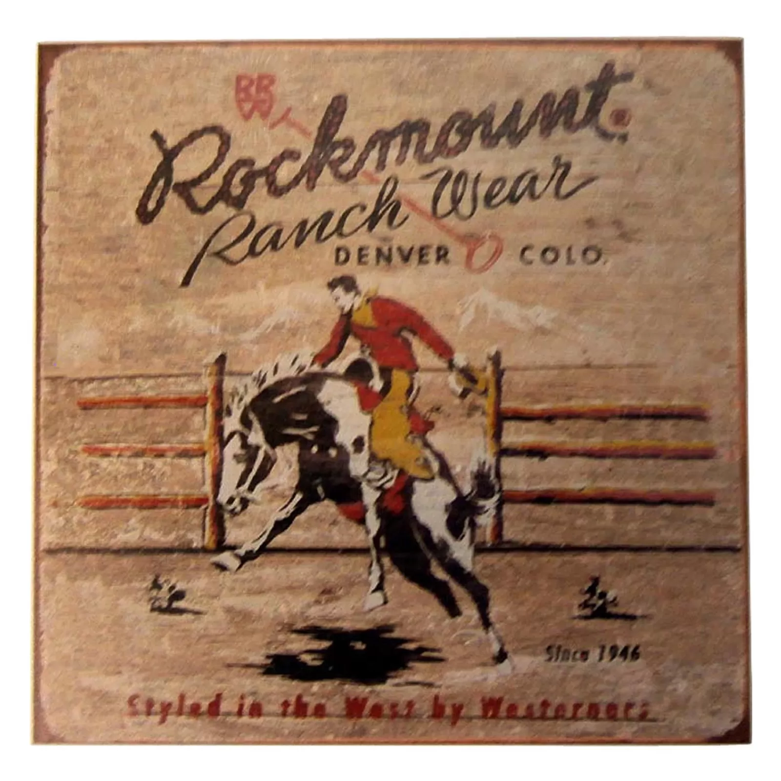 Rockmount Bronc Western Ceramic Coaster Store